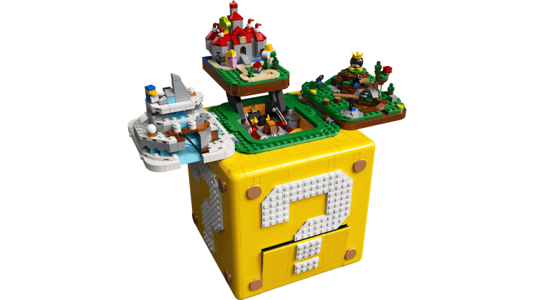 This is what the new 2000-piece LEGO Super Mario looks like