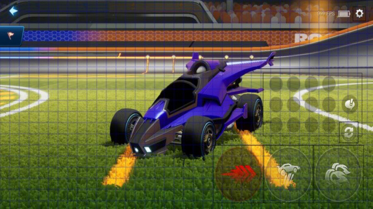 Rocket League SideSwipe: How to make the hidden jump + boost button appear? 