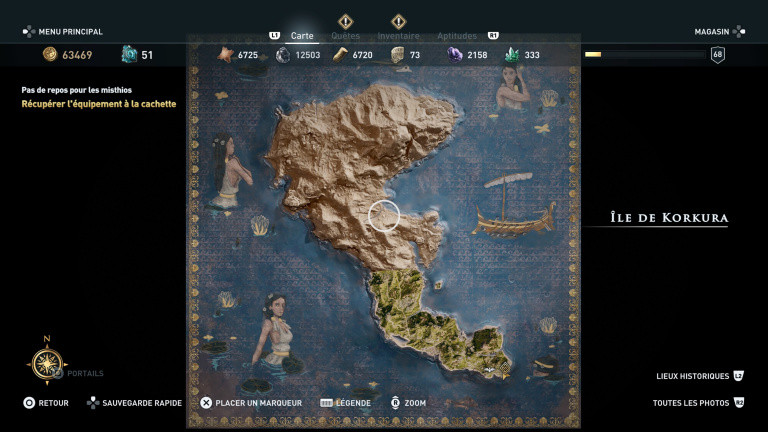 Assassin's Creed Odyssey, DLC "Crisscross Stories" : how to access the story "The treasures" ?