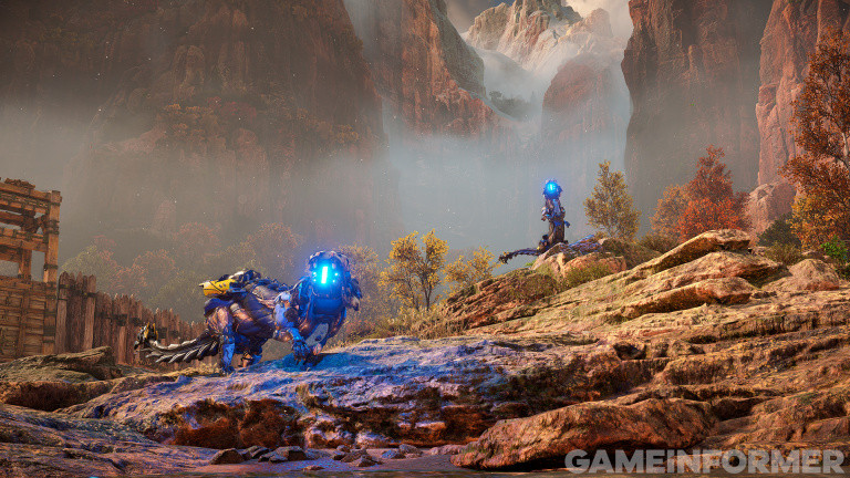 Horizon Forbidden West: new shimmering images in the middle of the canyon for the PlayStation exclusive