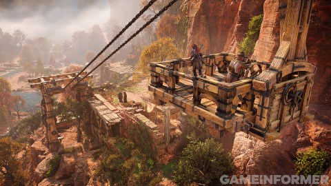Horizon Forbidden West: new shimmering images in the middle of the canyon for the PlayStation exclusive