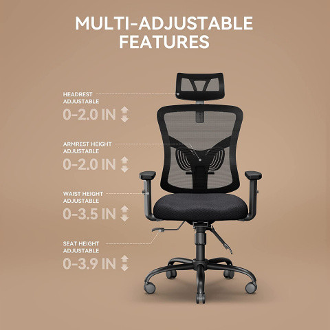To play better and work better, give your back the comfort it deserves with a good ergonomic office chair