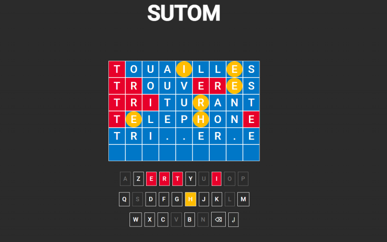 Sutom: the French version of Wordle Motus style, our tips and words to win every time