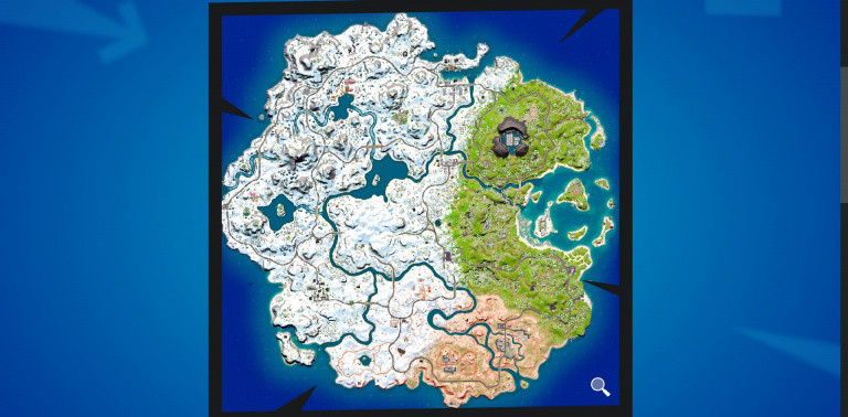 Fornite, Chapter 3: the map is still evolving!  How far will the snow melt?