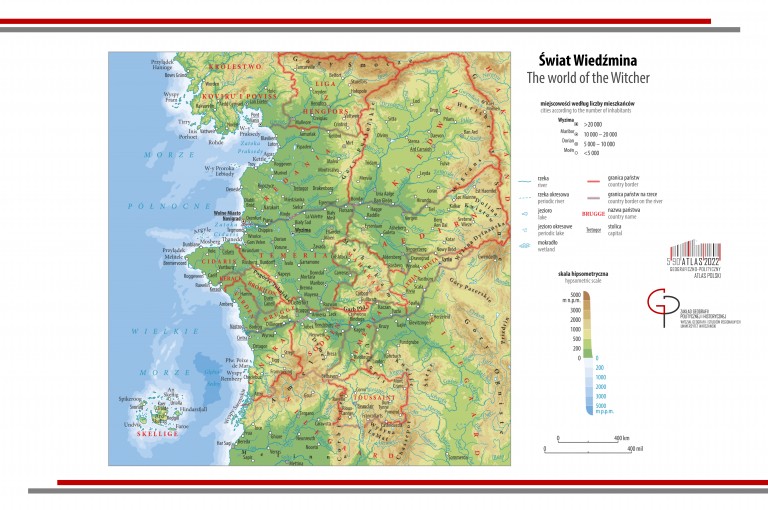 The Witcher: an incredibly detailed map to find your way around the world of the Witcher